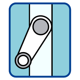 Opens with a cable winder / Hand Crank