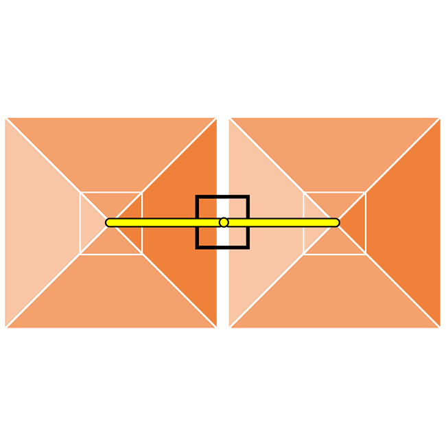 Rectangular Central Double