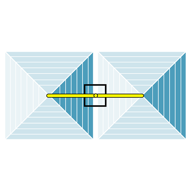 Rectangular Central Double