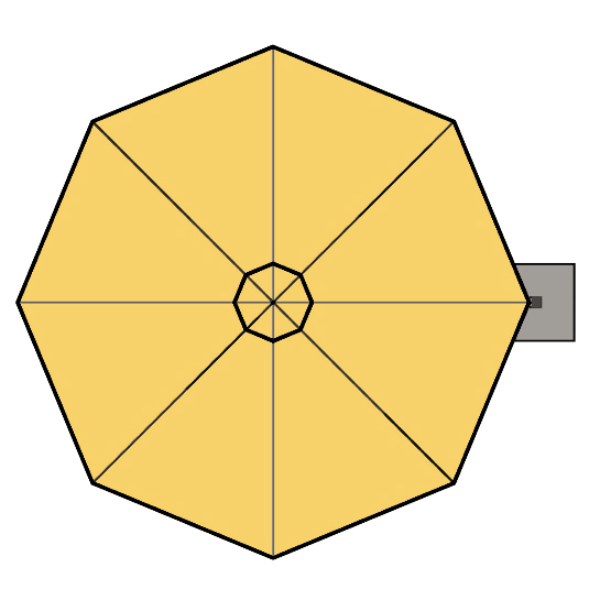 Mistral Wall Octagonal